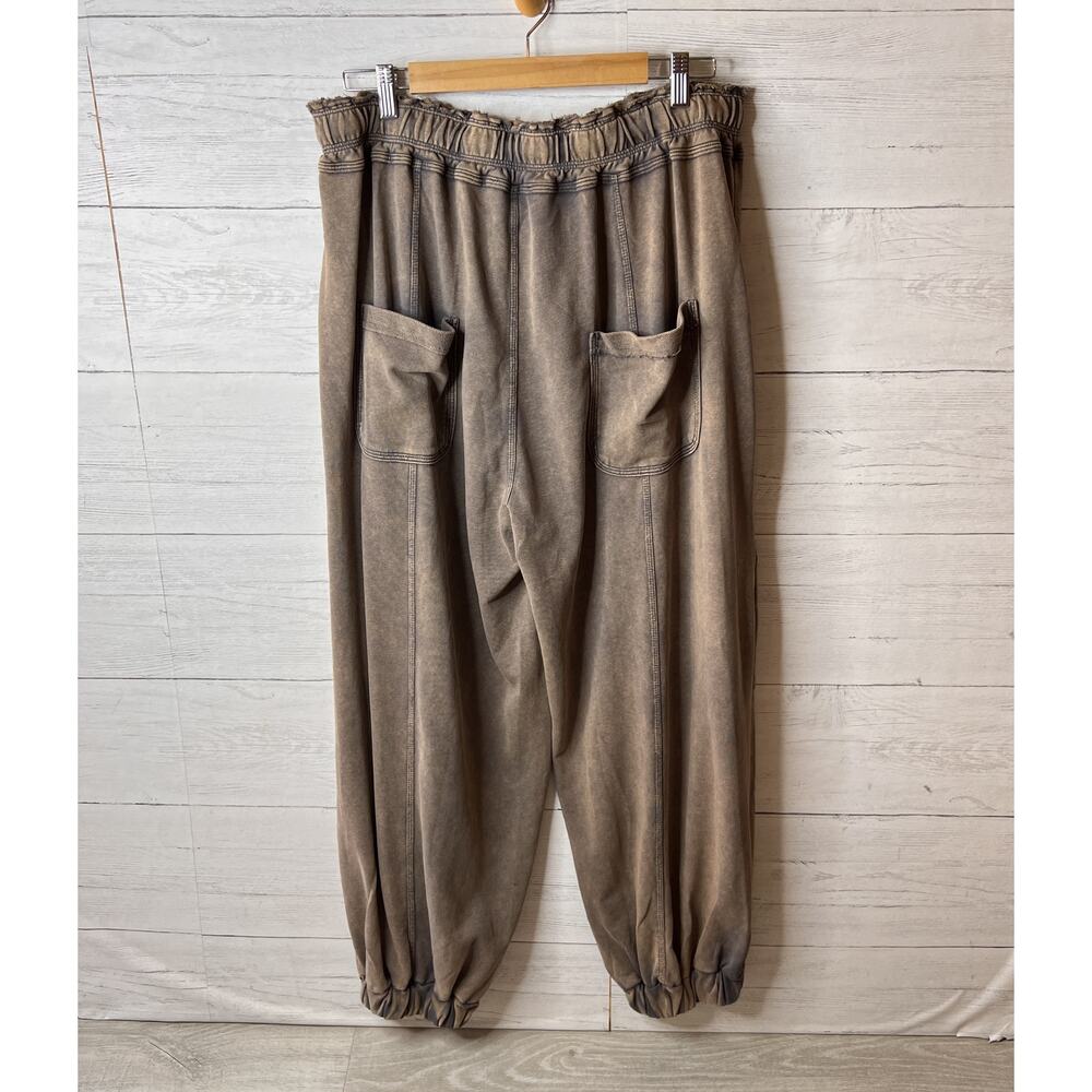 Oli & Hali Joggers Womens Size Large Faded Brown True to You Jogger Pant Slouchy - Picture 11 of 15